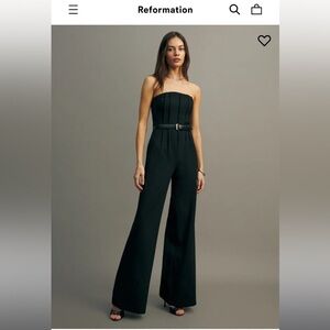 Reformation Ella Knit Black Jumpsuit